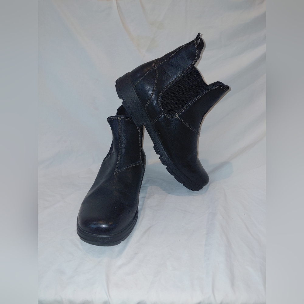 Camden Rock Black Leather Men's Boots Sz 12 M